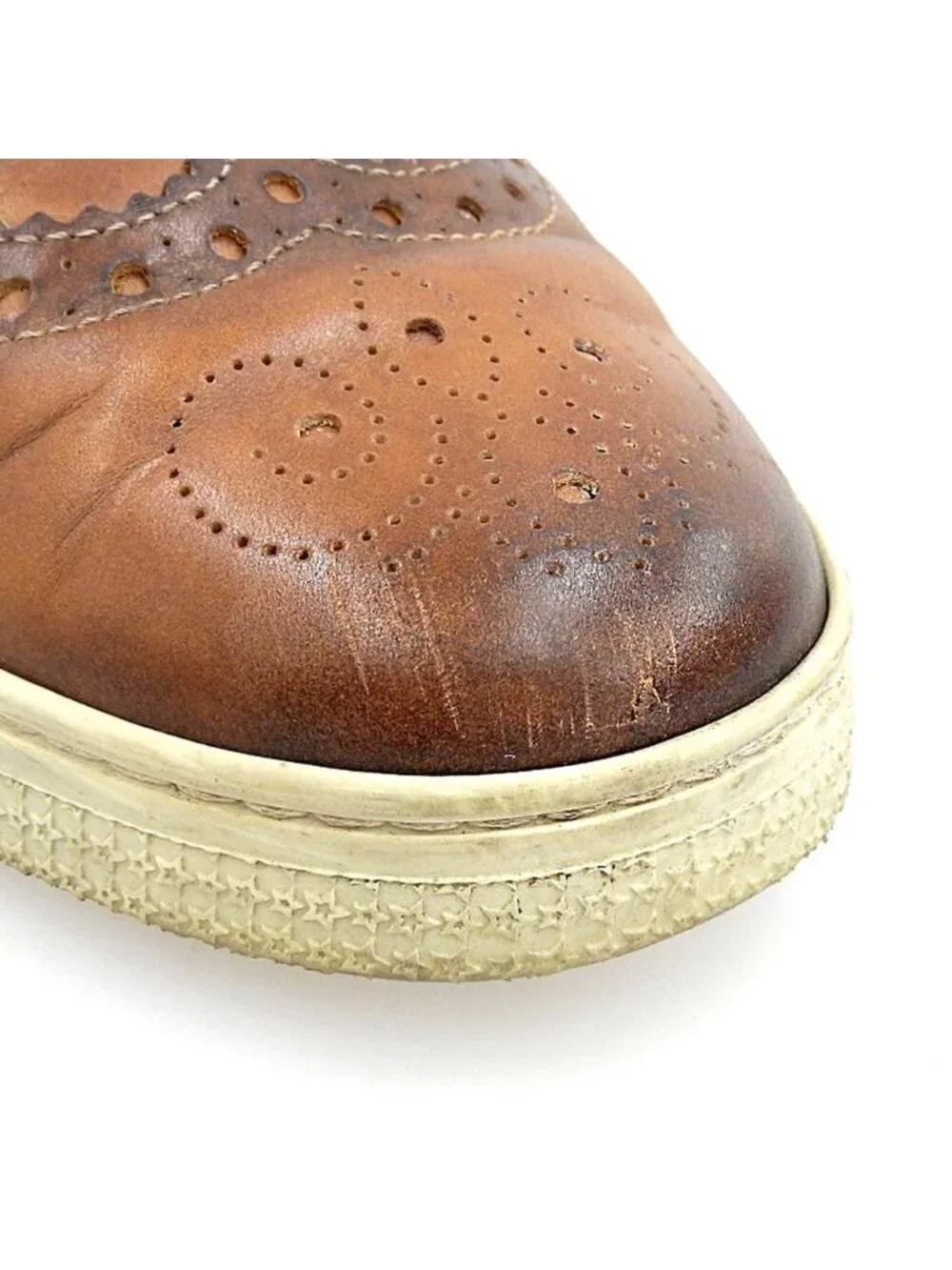 Gucci Leather High Cut Sneakers Brown 6.5